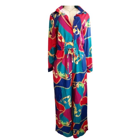 Colorful Wide-Leg Pants Jumpsuit***NEVER WORN*** - Picture 8 of 12
